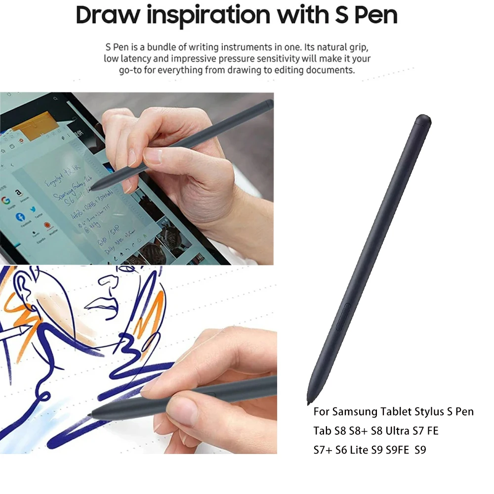 P+7 Tablet  Samsun SPen Stylus Pencil For Samsung Galaxy Tablet Tab S11 S8 S9 S9FE S6 Lite S7+ S8+ Touch Pen Without Bluetooth