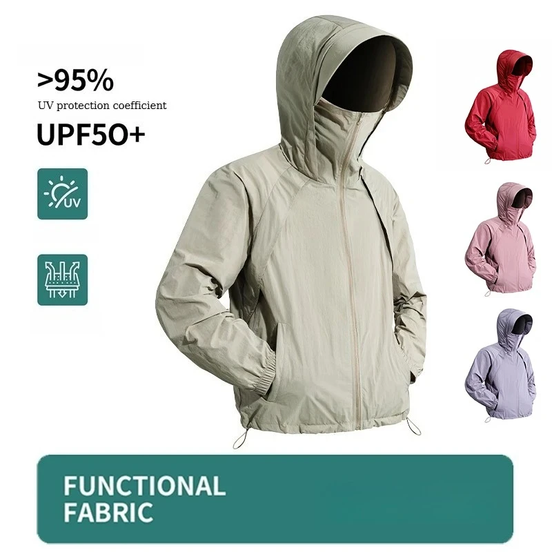 

Мужская и женская куртка с защитой от солнца UPF 50+, с капюшоном, легкая, дышащая, для активного отдыха, походов, рыбалки, защита от ультрафиолета.