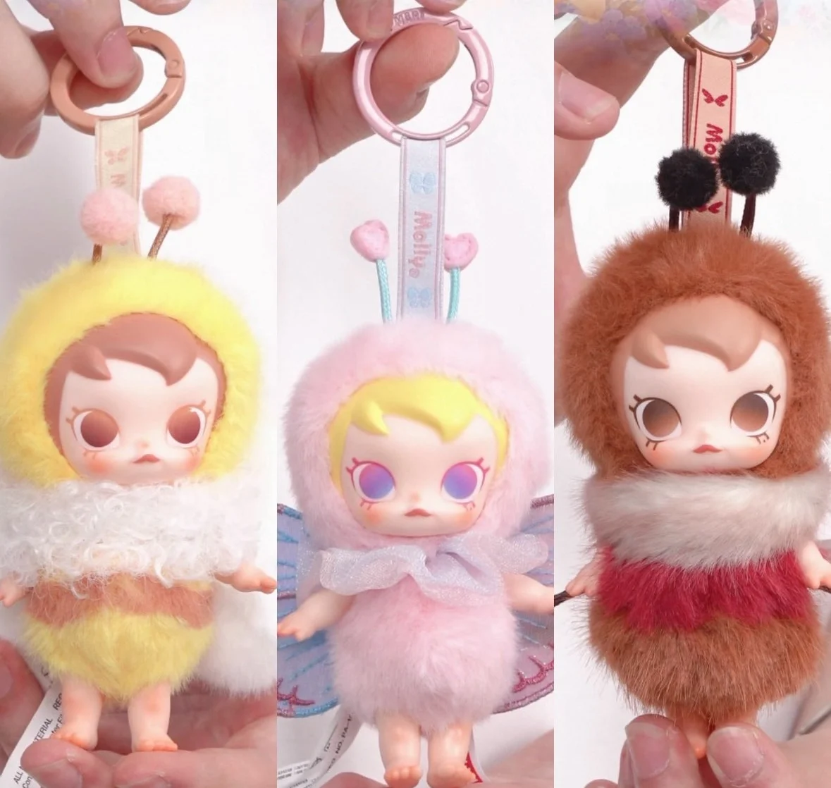 

New Pop Mart Molly Buggy Roam Series Blind Box Vinyl Plush Pendant Collectible Toy Bag Decor For Adult Collection Customized