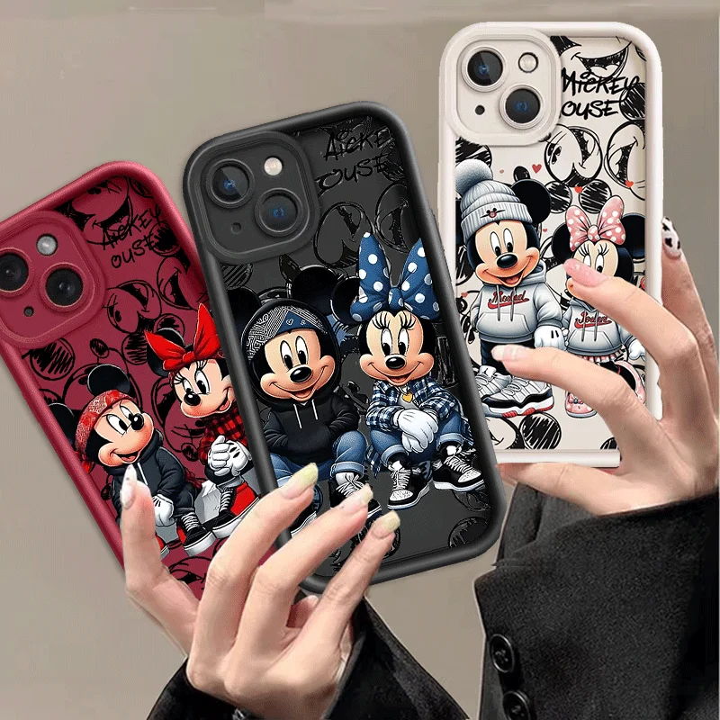 

Phone Case For Samsung Galaxy S25 FE S25 Ultra S24 S23 S22 S21 S20 Ultra Plus FE 5G Casing Mickey Minnie Mouse Cute