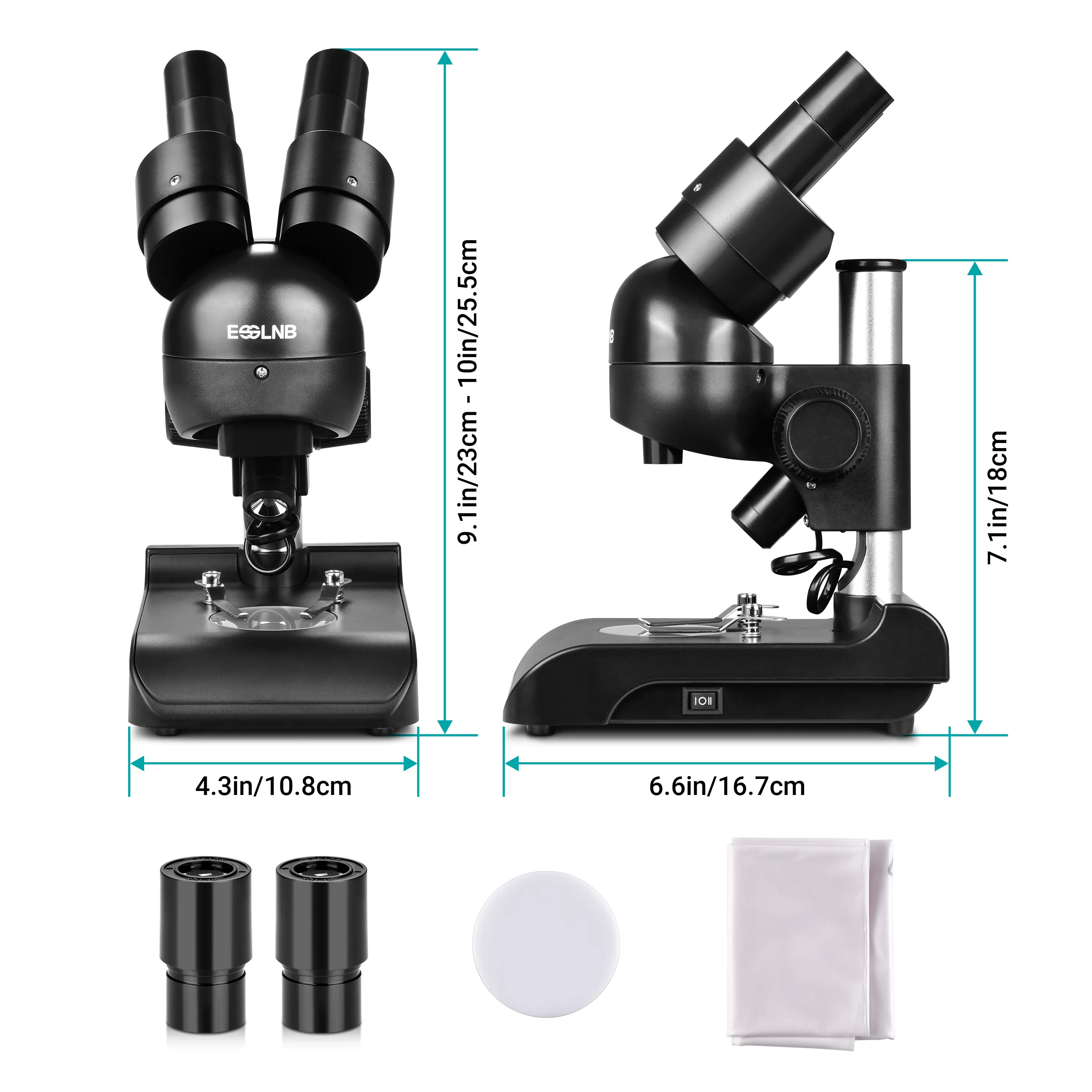 Imagem -06 - Microscópio Estéreo hd Portátil 30x com Iluminação Superior e Inferior Observação de Espécimes de Selo Mineral Solda Pcb Reparo Móvel