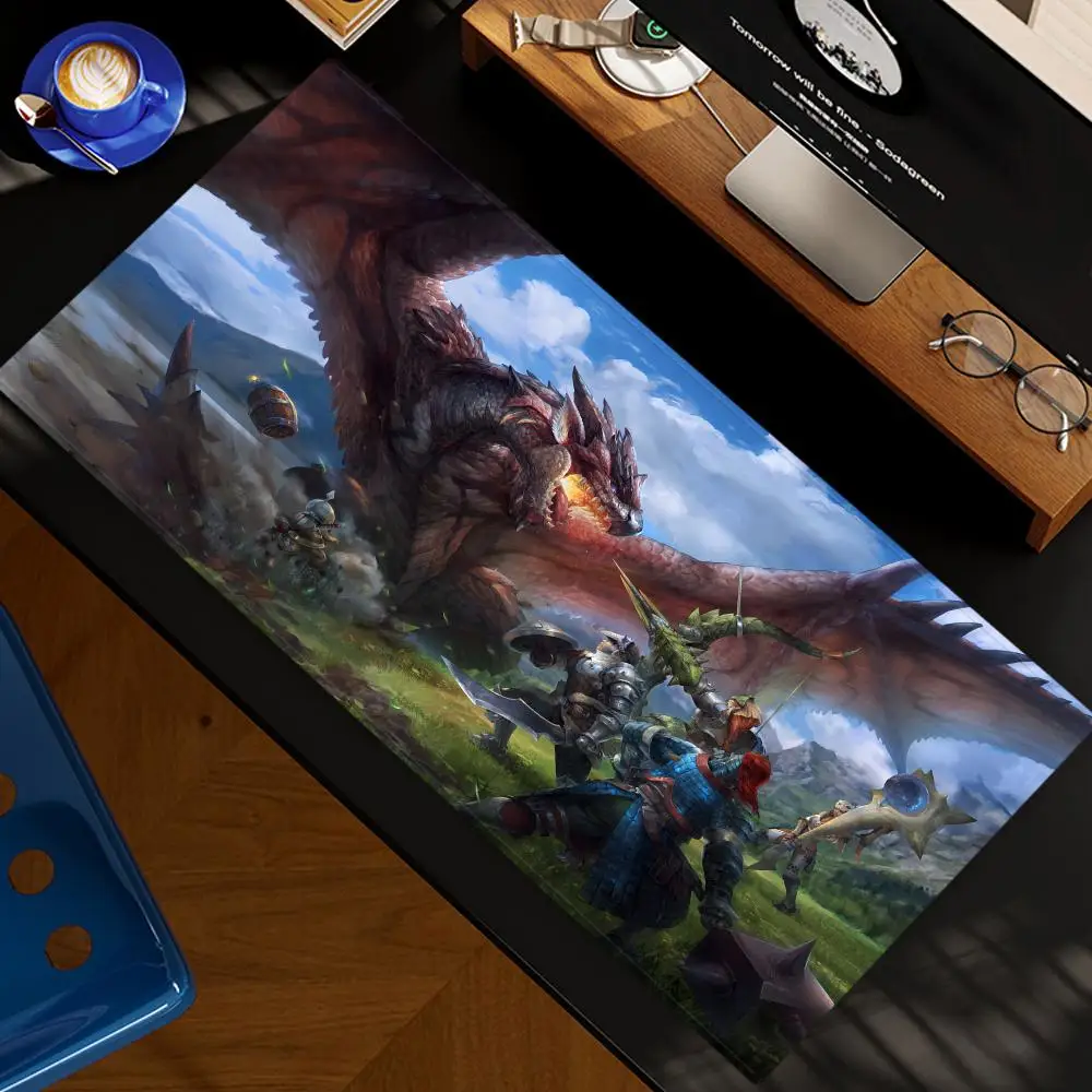 Monster H-Hunter Mouse Pad XXL Mouse Pad Desk Pad Decor Mat, Large Gaming Mouse Pad for Desk Computer Keyboard Laptop