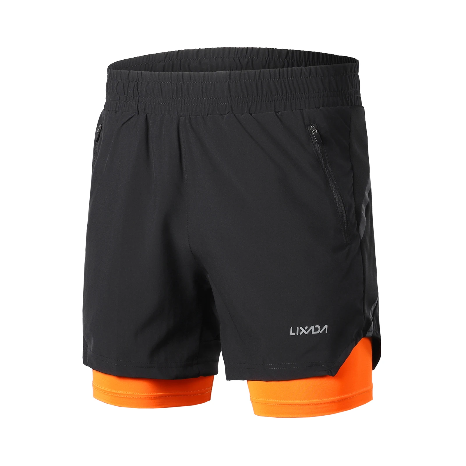 AliExpress LIXADA Lixada Men 2 in 1 Running Shorts Quick Drying Breathable Active Training Exercise Jogging Marathon Cycle Shorts