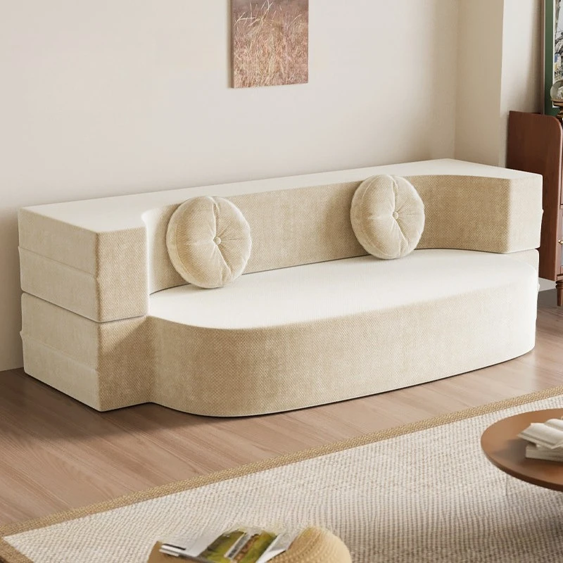 Modular compression sofa folding  dual-purpose small apartment bedroom sofa living room single sofás para salón home furniture