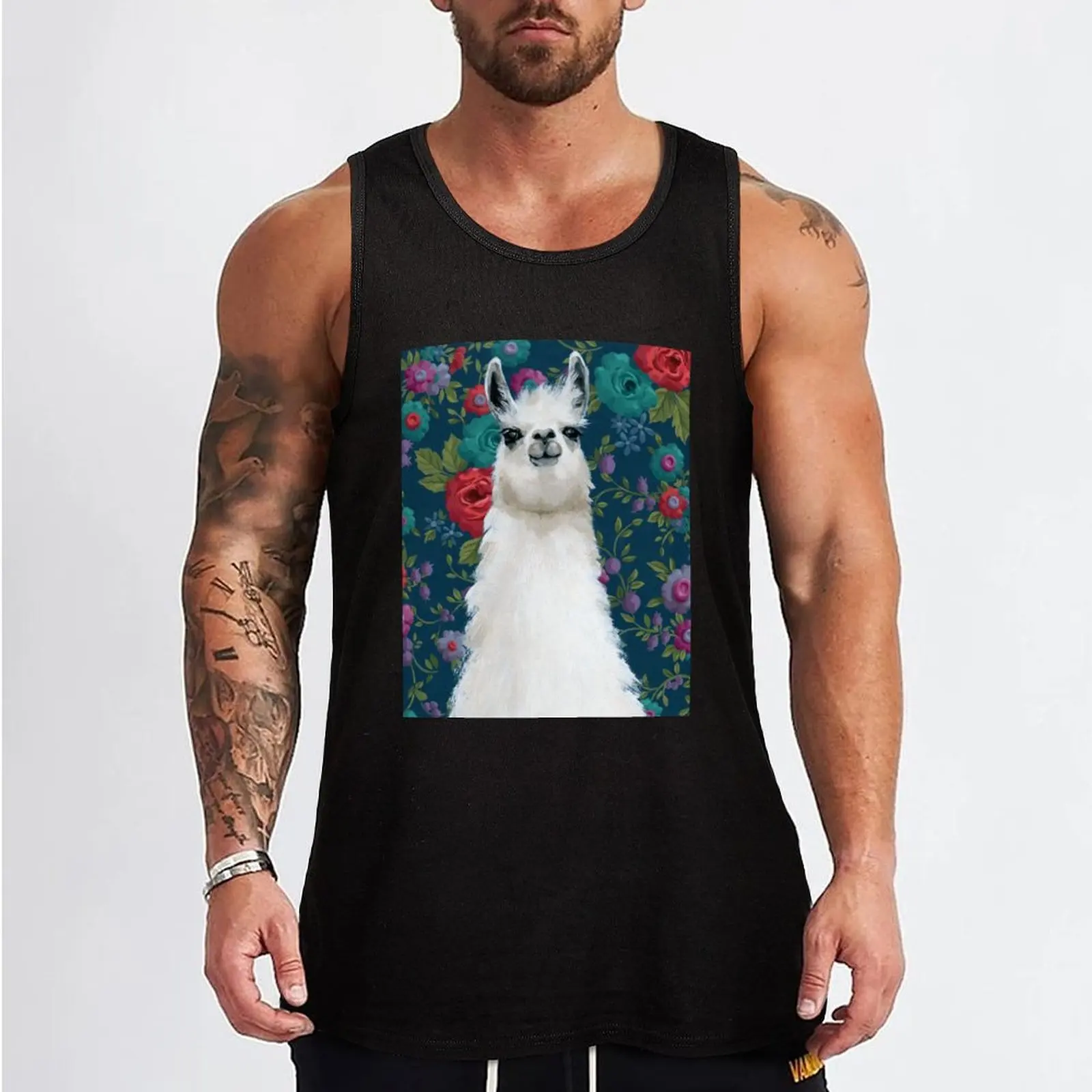 Garden Llama Tank Top Vest running shirt underwear