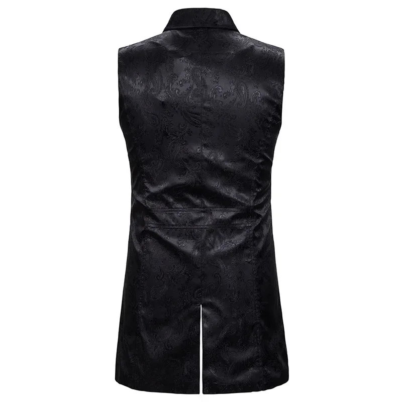 New Foreign Trade European Code Vest Europe and The United States Fashion in The Long Vest Court Tuxedo