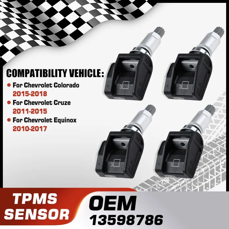

Car For Chevrolet Colorado 2015-2018 Chevrolet Cruze 2011-2015 Chevrolet Equinox 2010-2017 TPMS Tire Pressure Sensor 13598786