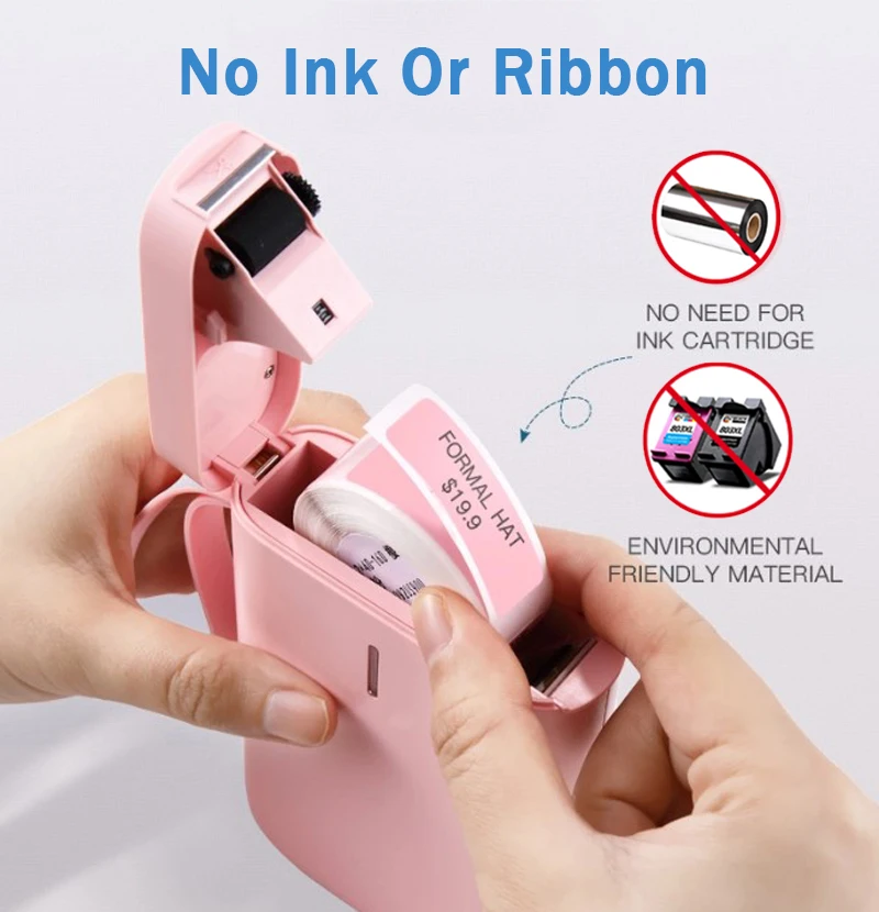 Niimbot D11 Portable label printer Pocket Cable Label Printer Bluetooth Thermal Label Price Tag Fast Printing Home Use Office