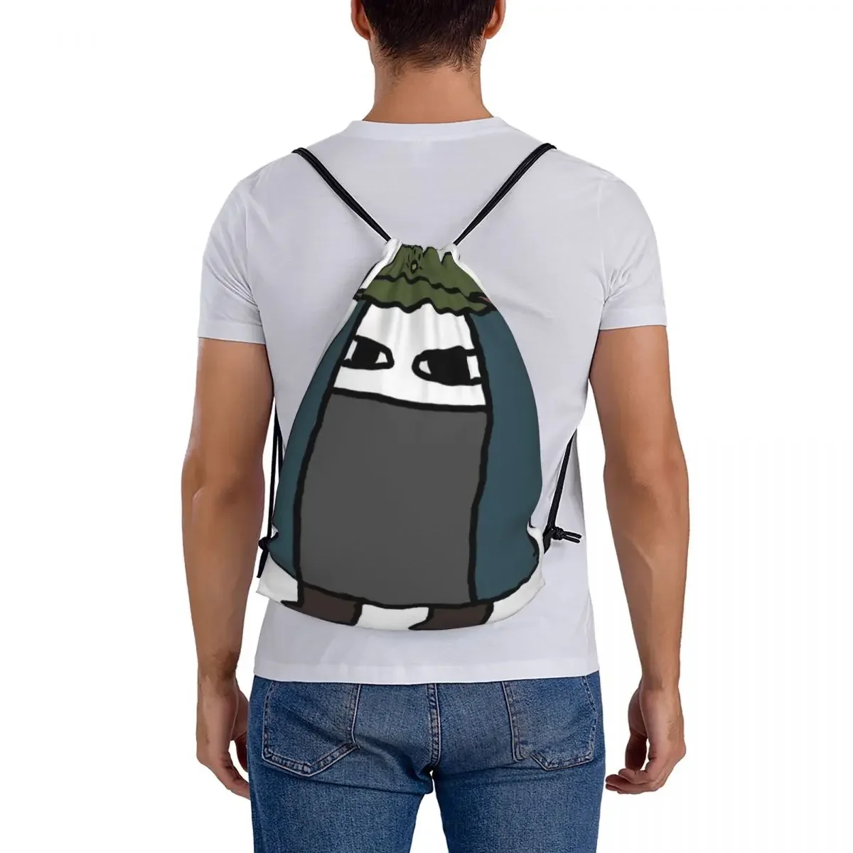 Korekiyo Shinguji Poorly Drawstring Sacos, Drawstring Bundle Pocket, Bolsa de esportes, Bookbag para homem, mulher, estudantes