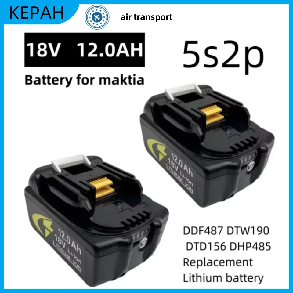 BL1860B Makita li-ion Battery 100% compatible for Makita 18V power tools DDF487 DTW190 DTD156 DHP485 Replacement Lithium battery