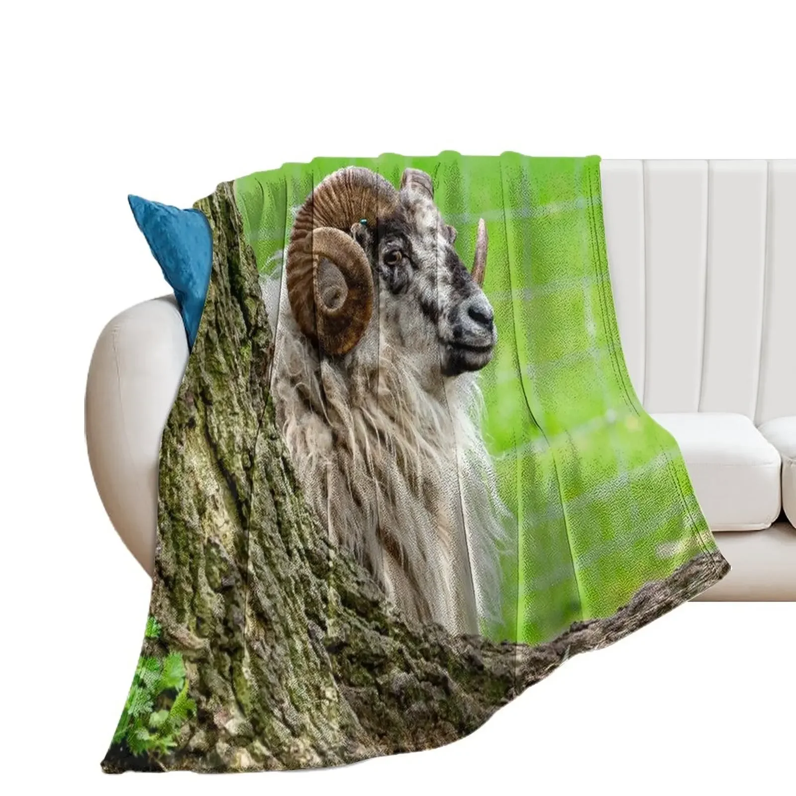 Boreray Ram Throw Blanket Giant Sofa warm for winter Blankets