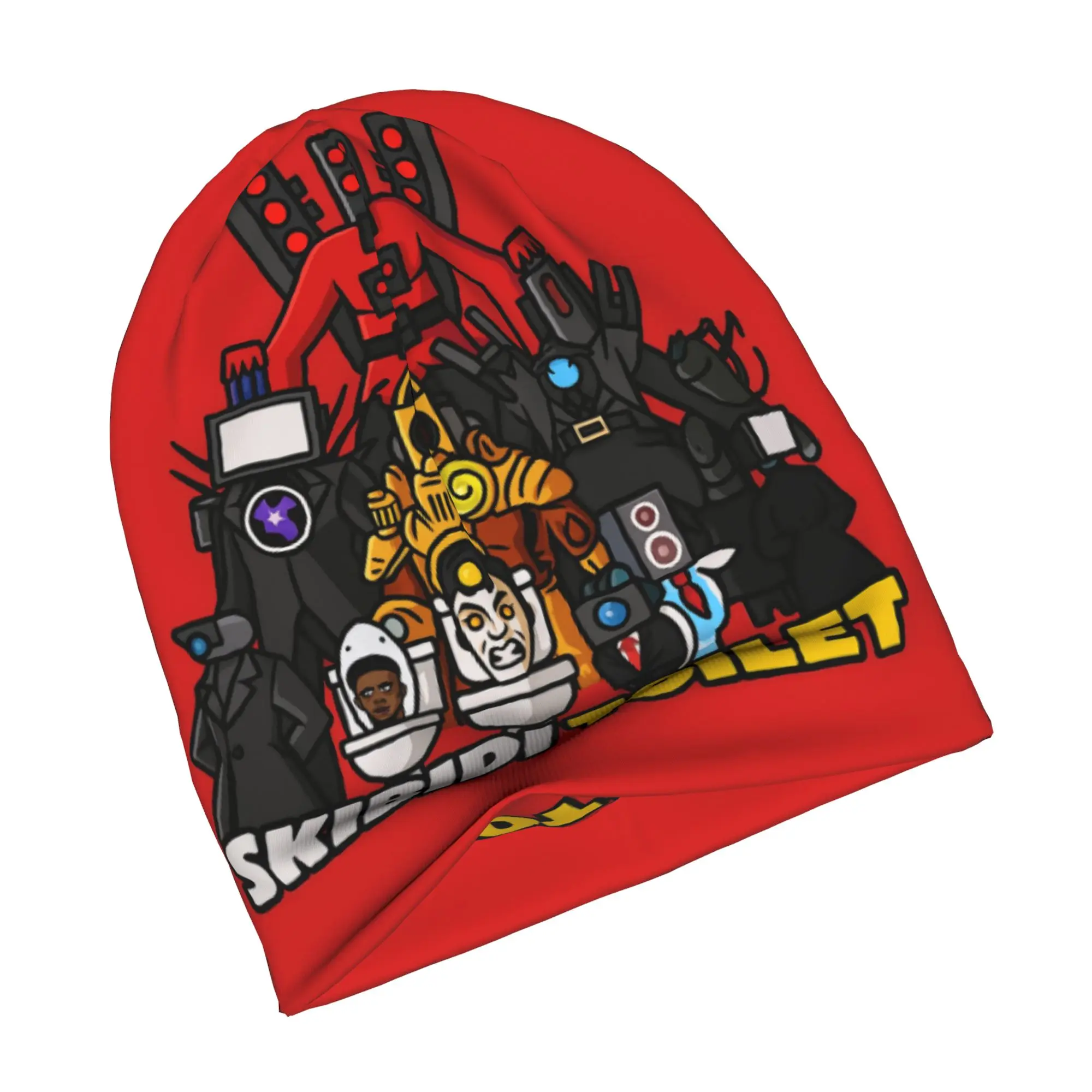 Titan Speakerman Skibidi Toilet  Skullies Beanies Caps Cool Winter Warm Men Women Knit Hats Unisex Adult  Bonnet Hats