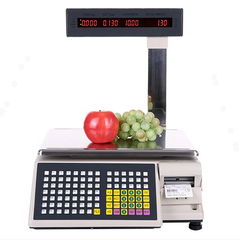 

TM-30KG/10G Barcode scale Label Printing Scales Electronic retail price computing scales TM-AB commercial scales