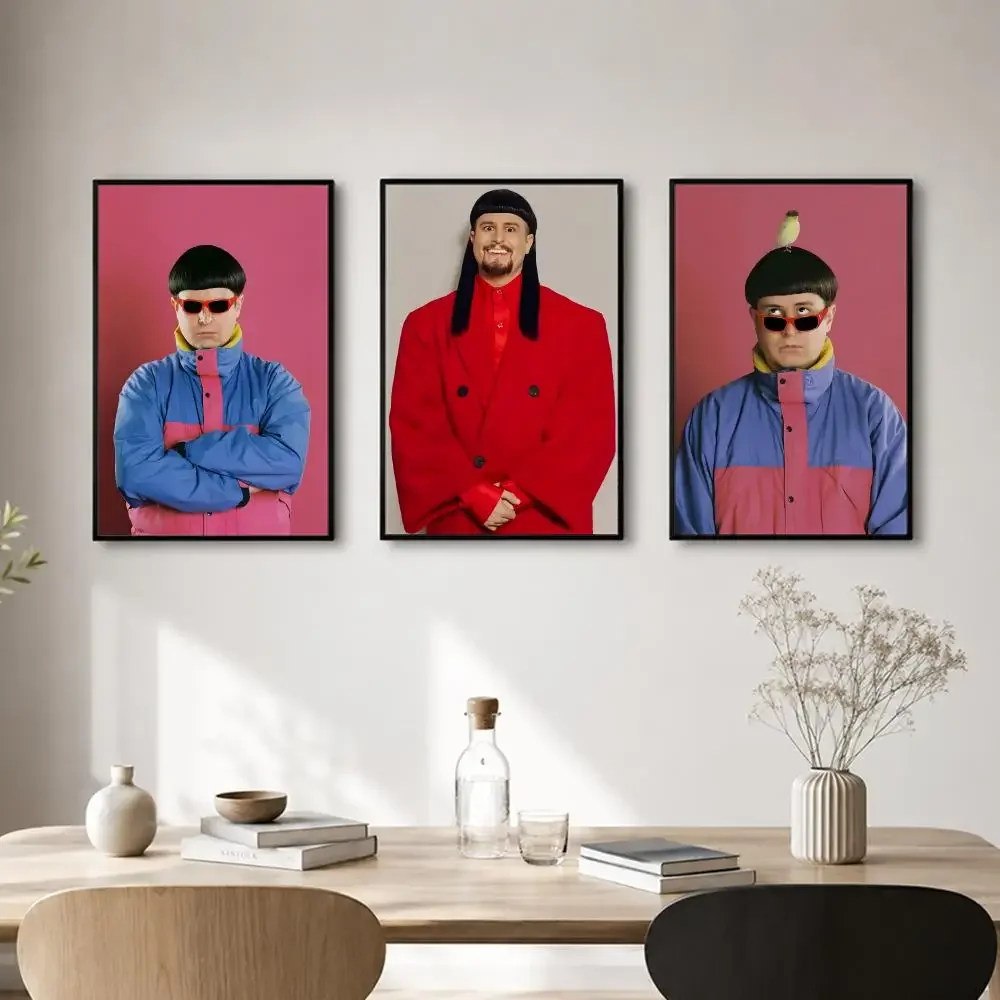 Singer Oliver Tree Poster Self-adhesive Art Waterproof Paper Sticker Coffee House Bar Room Wall Decor