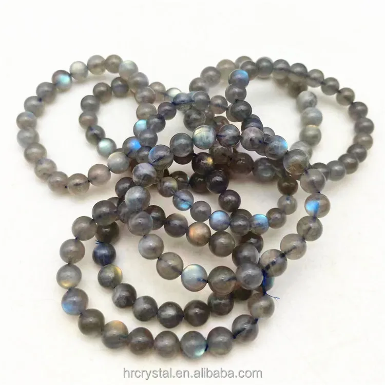 Healing Crystal Bracelet Flash Blue Moonstone Crystal Beads Bracelet for Souvenir Gifts