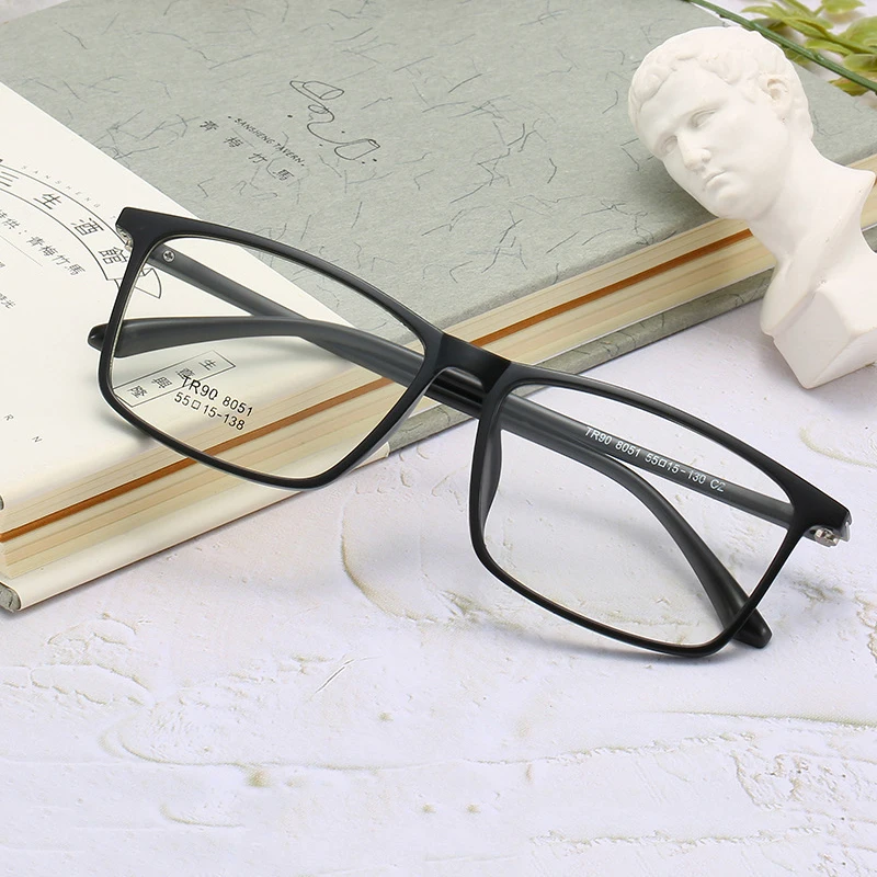 

New TR90 Rectangle Men Myopia Glasses Women Nearsighted Spectacles Students Shortsighted Eyeglasses Custom Prescription Lenses