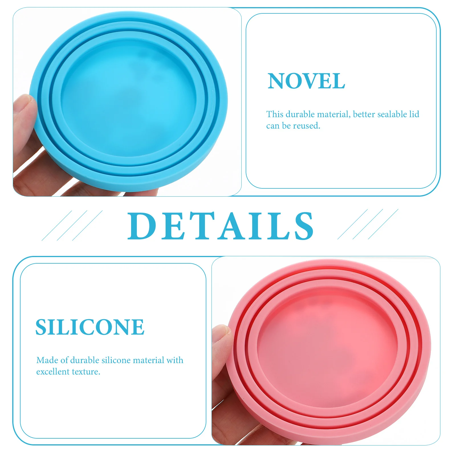 

2pcs Pet Food Can Lids Silicone Covers Wear Resistant Puppy Dog Cat Food Containers Accessories Storage