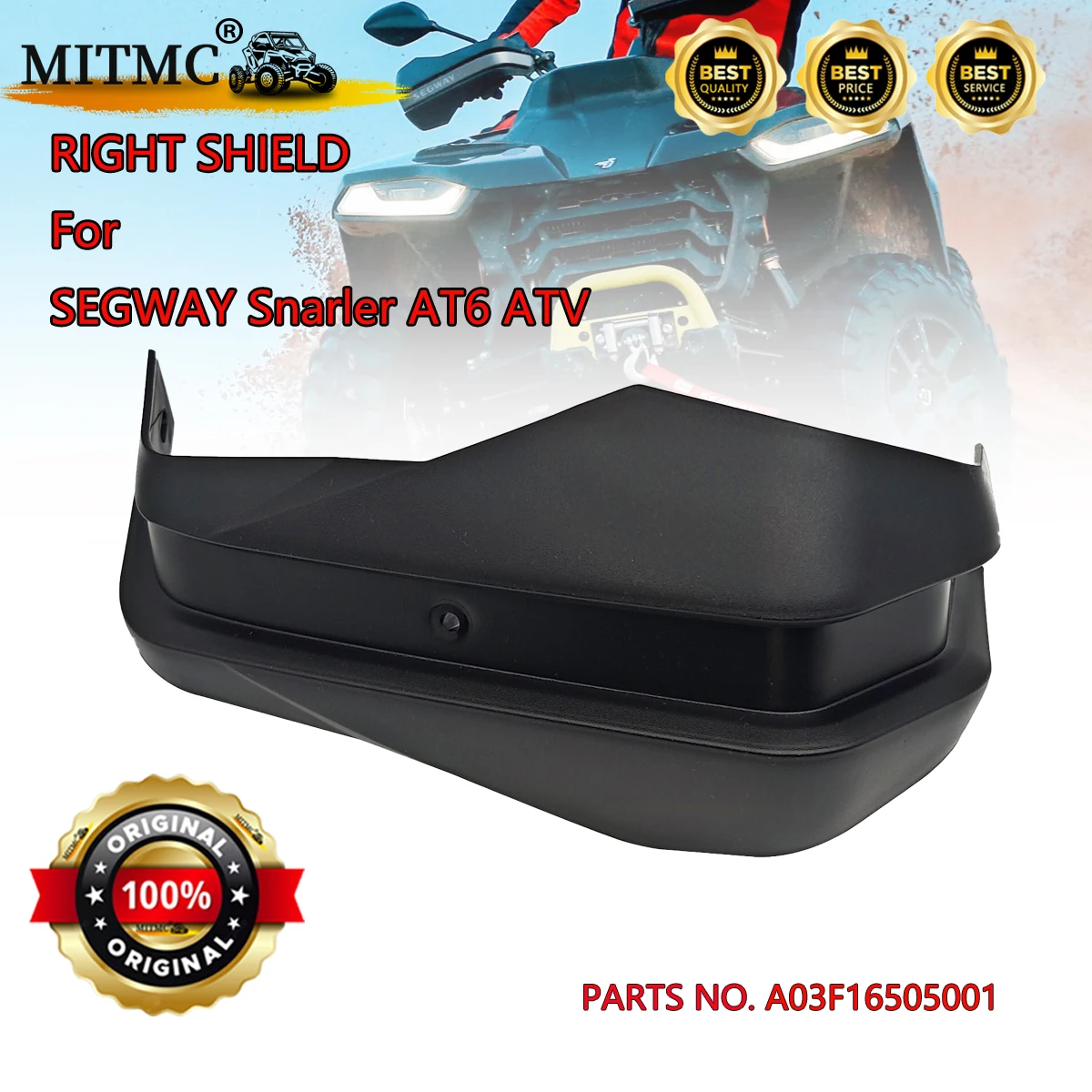 

ПРАВЫЙ ЭКРЫТ Для SEGWAY Snarler AT6 ATV UTV Запасные части A03F16505001