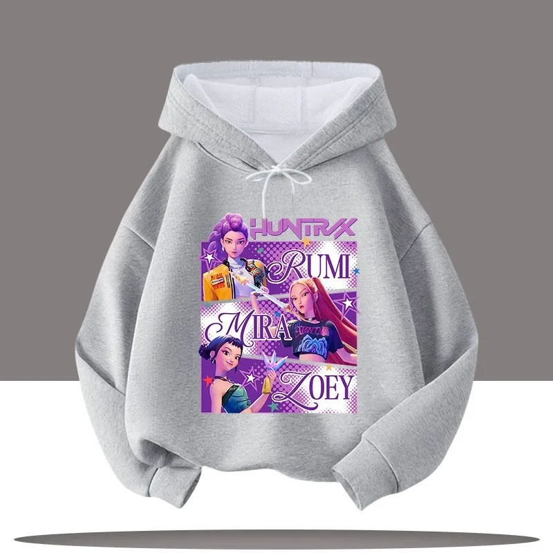 سترة نسائية بغطاء للرأس من أنيمي KPop شيطان الصيادين الأكثر مبيعًا لعام 2025 ملابس خريفية غير رسمية فضفاضة ومريحة بأكمام طويلة