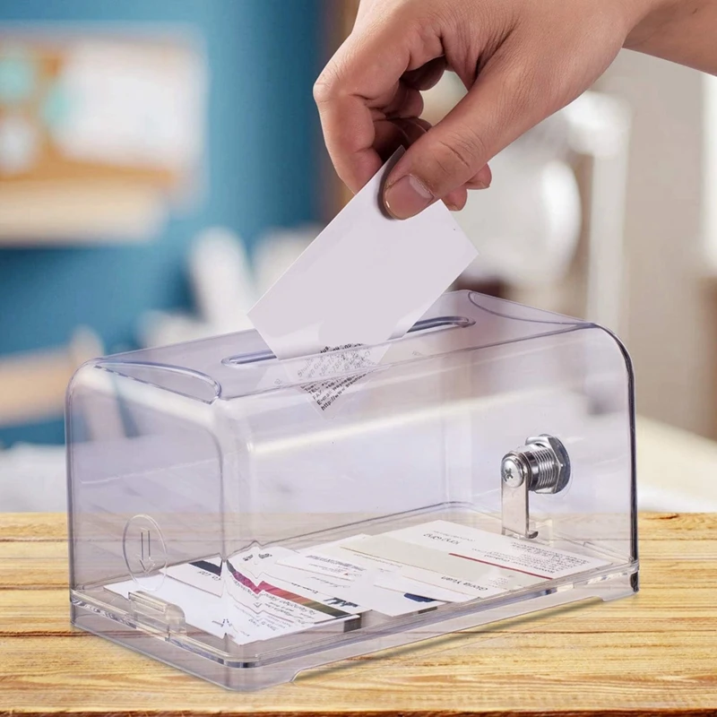 Caja de sumisión con cerradura, caja de sumisión para recolección de dinero, frascos de punta, caja de sorbete