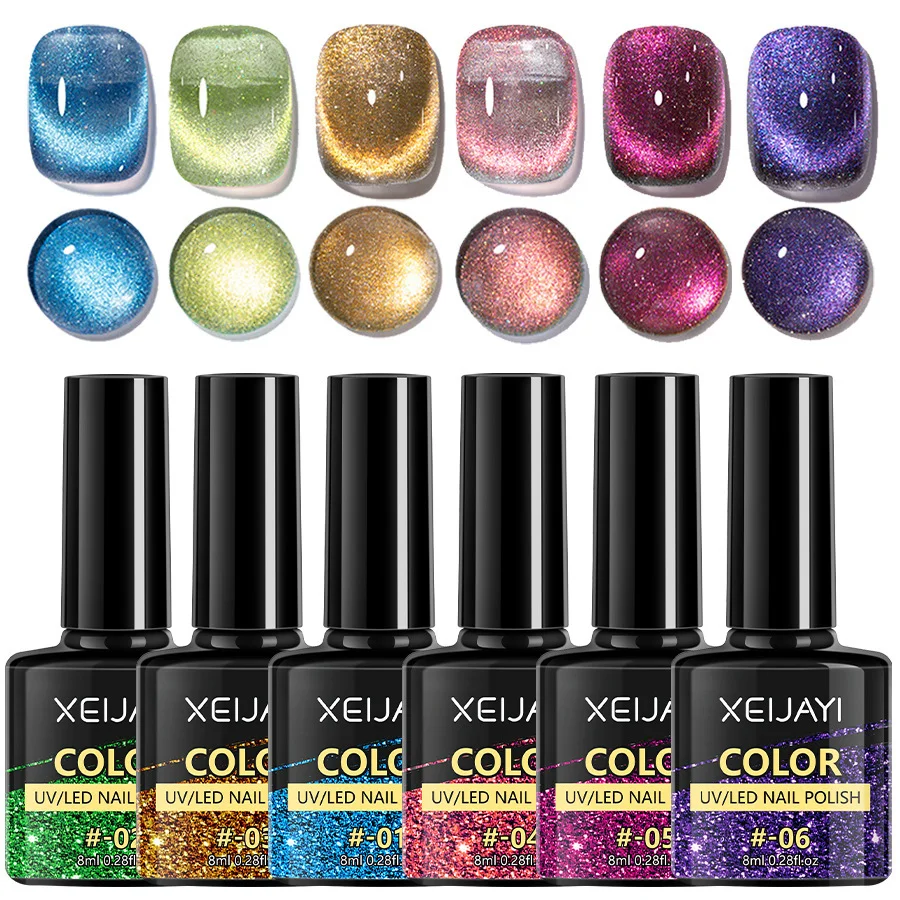 

8ML Cat Eye Jelly Nail Gel Polish Uv Gel Top Coat Semi-permanent Nails Fashion Modest Nail Art Manicure
