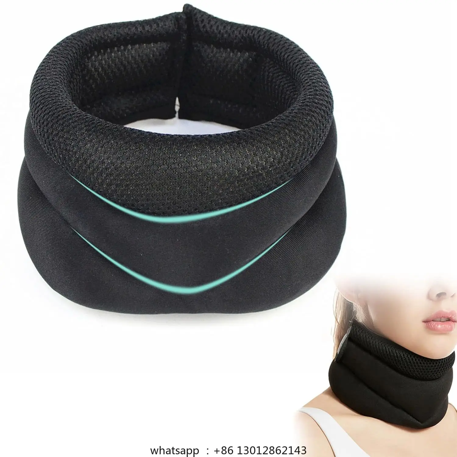 

Anti-snoring neck brace foam shoulder and neck cuffs for neck pain relief and shoulder relaxation