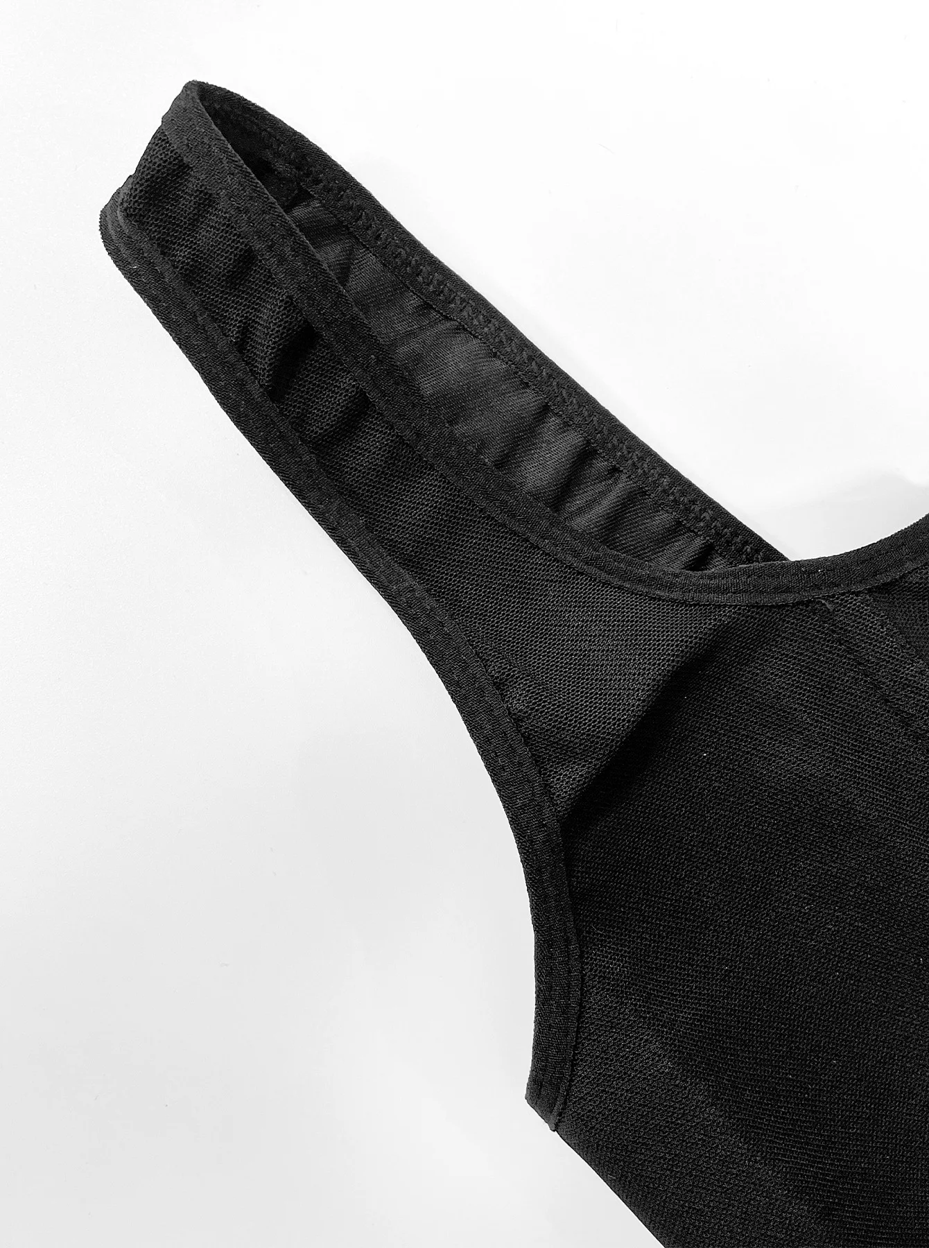 Top Corsé Negro Sexy para Mujer, con Aros, Tirantes Anchos y Cordones, Estilo Gótico, Ropa de Club, Fiesta, Rave