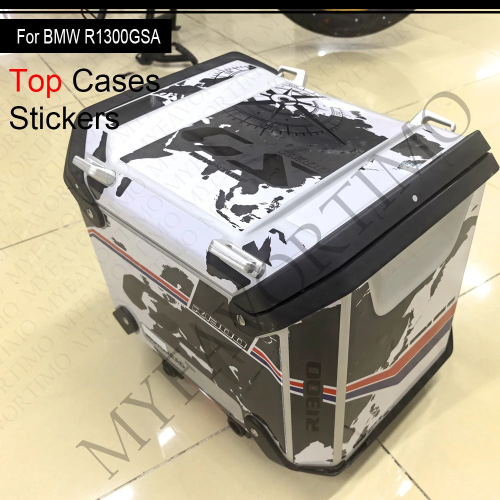 BMW R1300GS Adventure Luggage Carrier Trunk Panniers Aluminium Side Top Cases Stickers for R 1300 GS R1300 ADV GSA