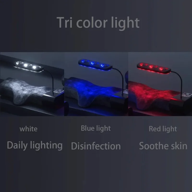 Traagschuim Kussen Led Beauty Driekleurige Wimperverlenging Gezichtssterilisatie Multifunctionele Wimper Nieuw Hoofdsteun