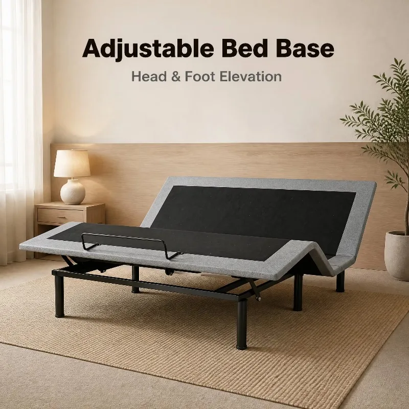 Custom Size Electric Adjustable Bed Frame Zero Gravity German OKIN Motor 300KG CE Certified Hotel Bed Frame Wholesale