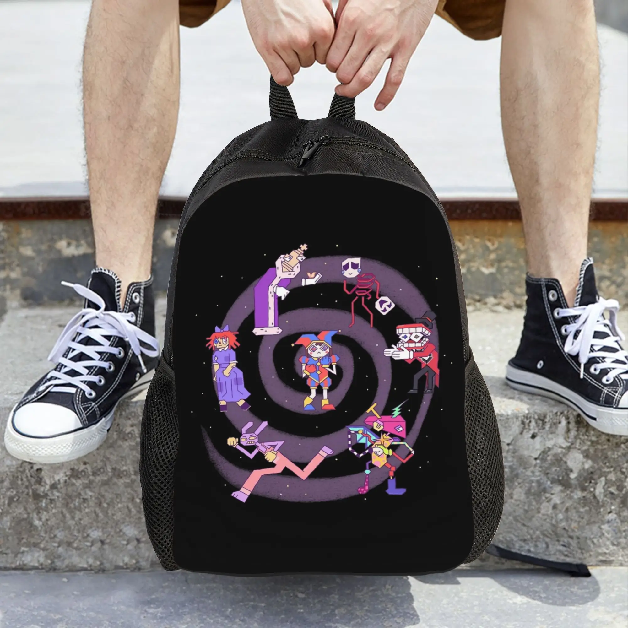 Cartoon Digitals Circus Pomni Jax Kinger Women Backpack Classical Student School Bag Laptop Backpack Boys Girls Travel Rucksack