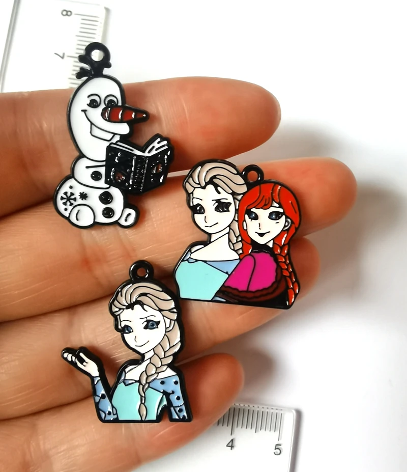 

10 Pieces Disney princess Jewelry Making Pendant DIY Earring Necklace Bracelet Accessories Alloy Diy Decoration Pendant