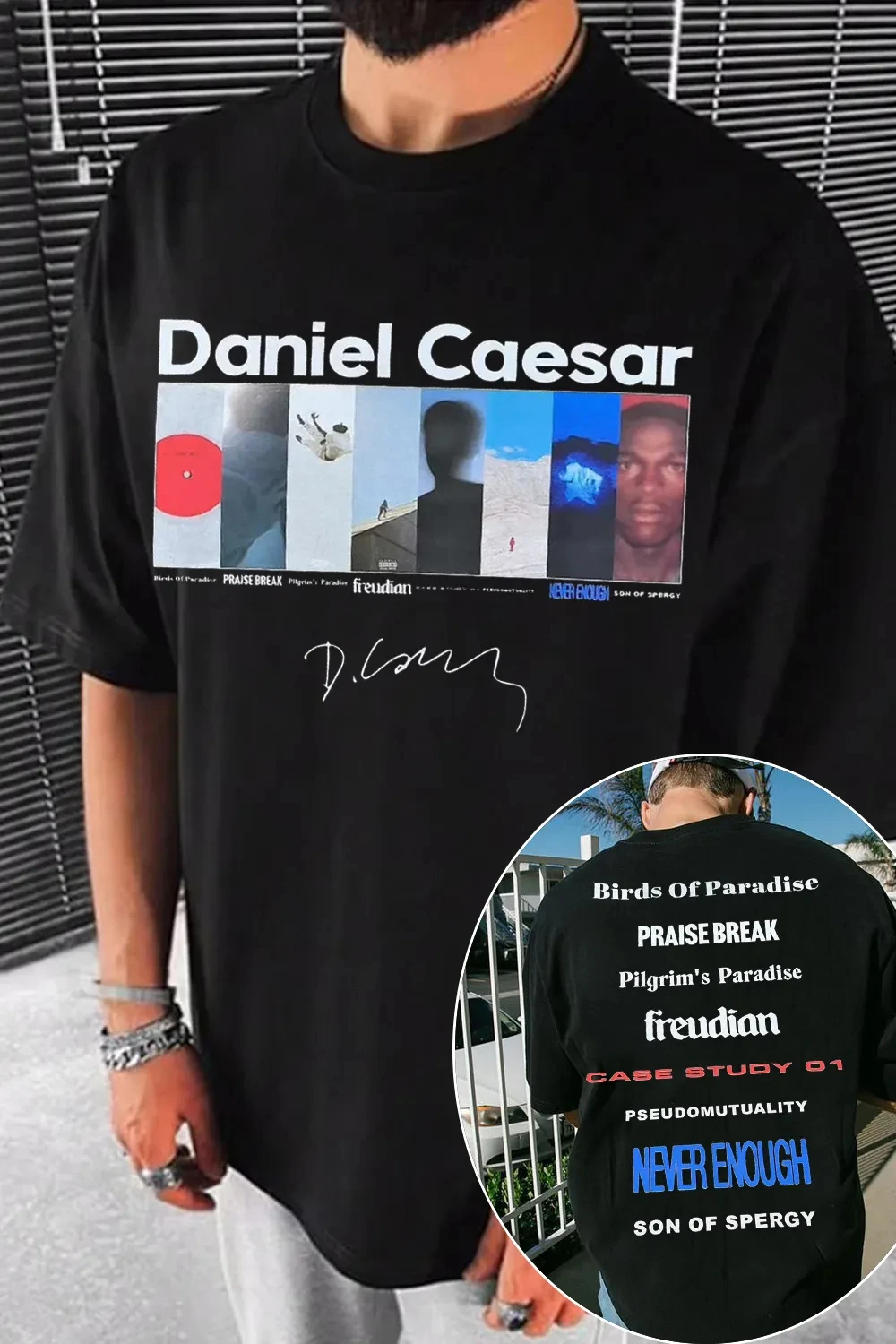 Hot Sale Fashion Daniel Caesar Graphic Shirt Mens Womens Cotton Tees Ummer Casual Short Sleeve Round Neck Clothing Loose Tops