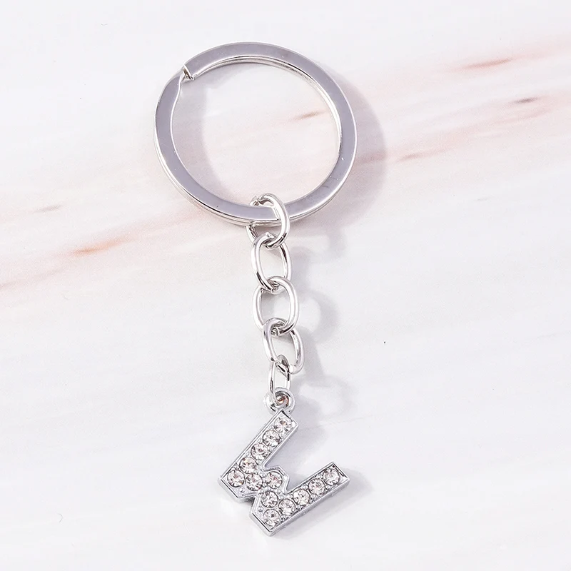Niedliche Kristall-Schlüsselanhänger mit 26 Buchstaben A-Z als Auto-Schlüsselanhänger, Souvenir-Geschenke für Frauen und Männer, Handtaschenanhänger, Schlüsselringe, DIY-Zubehör – Detail 26