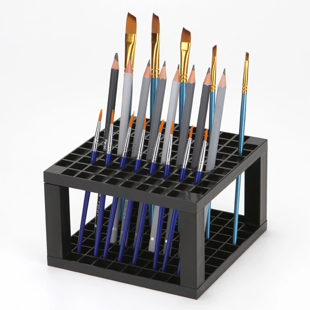 

Plastic Pencil Holder Station For Artists Paint Brushes Markers Pencils Efficient Desk Organizer