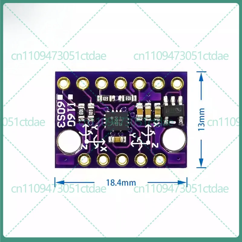 10-50pcs For BMI160 6DOF Gyroscope Accelerometer Sensor IIC SPI Module