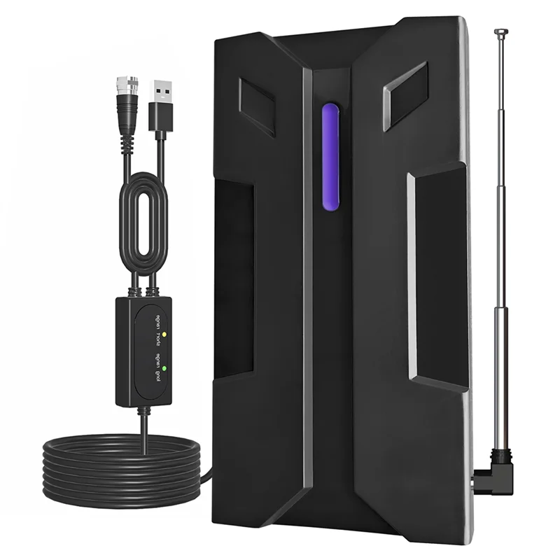 

AA08-Powerful Outdoor Indoor Strong Signal HDTV DVBT2 HD 4K Full TV Signal Amplifier Digital Antenna For High-Range TV