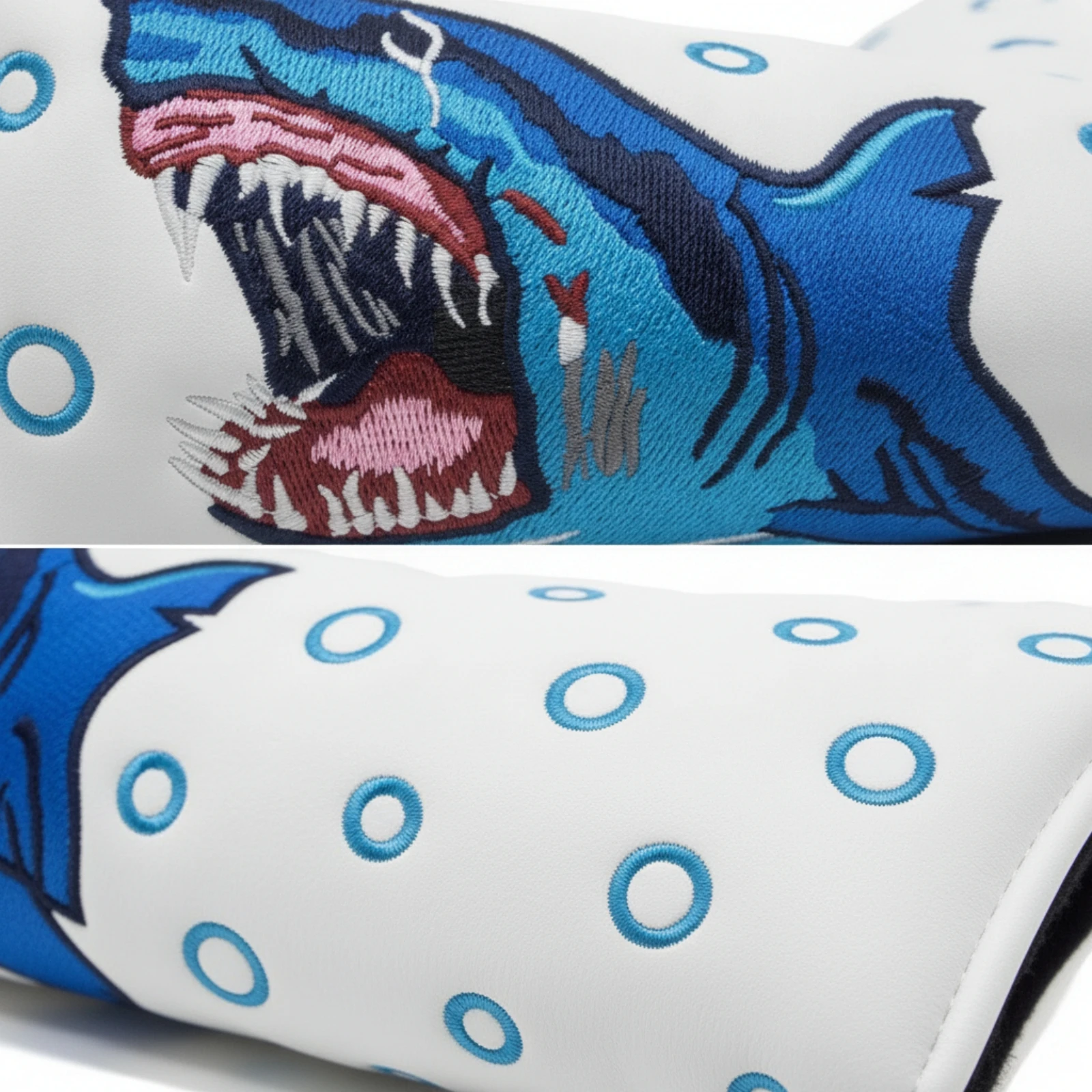 Putter Cover with Shark Embroidery Slip-on Blade Putter Cover Blade Headcover Long-Lasting Easy to Clean for Golfers view 4