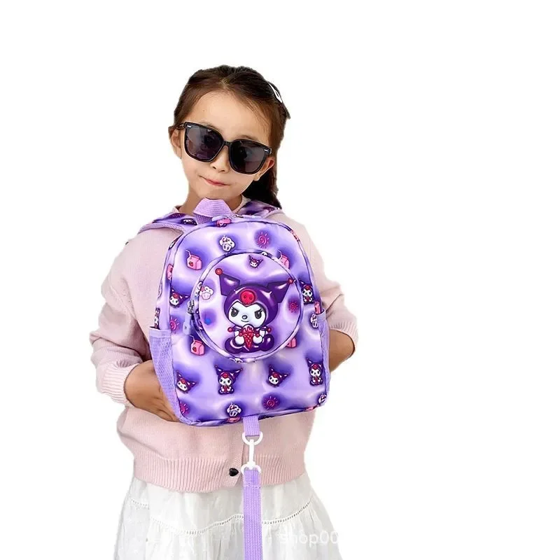 حقيبة ظهر كارتونية للأطفال هالو كيتي سينامورول فتاة بوي أكسفورد القماش مقاوم للماء لوازم الطلاب أنيمي الشكل Kawaii