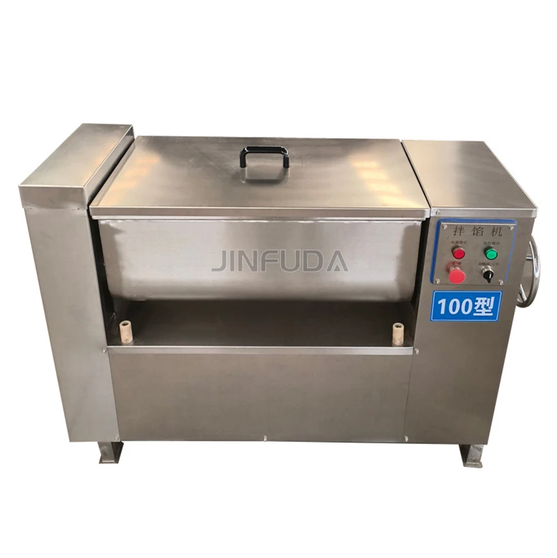 Industrial Commercial Electric 100kg Stainless Steel Minced Sausage Blender Machine Meat Mixer