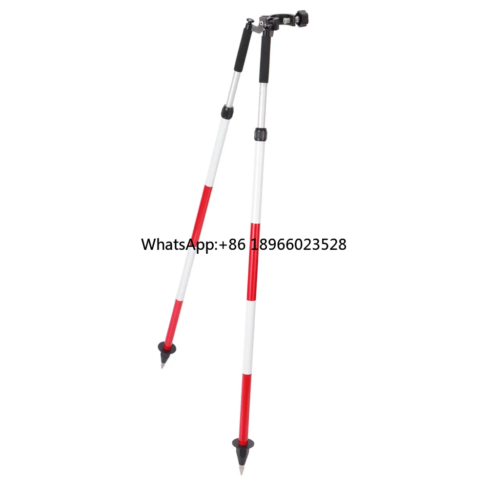 DZ22A Aluminum Thumb Release Bipod for Surveying Pole, Leveling Staff, Invar Staff