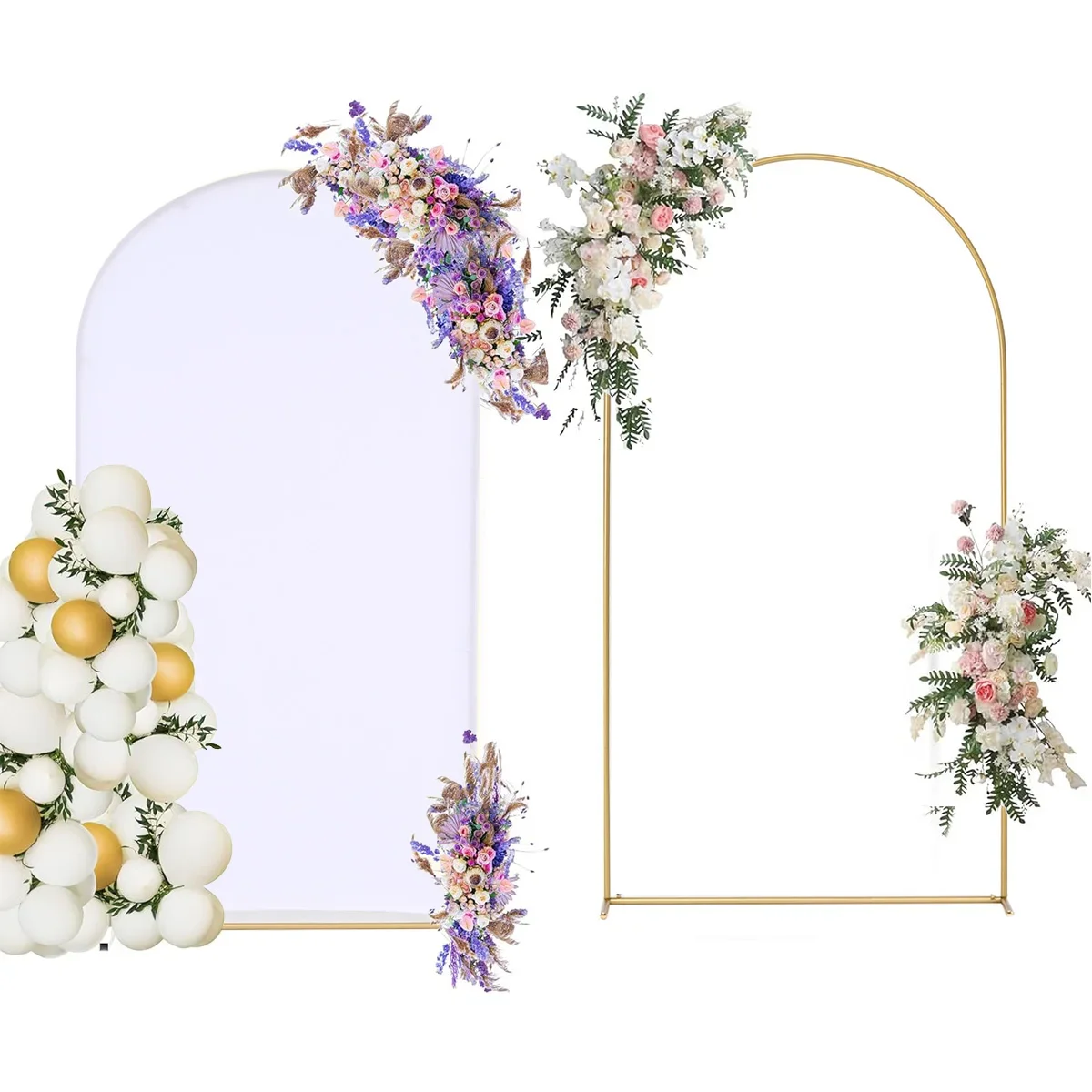 

Metal Arch for Wedding Party Decoration, Flowers Balloons Rack Frame and Home Garden Decoration