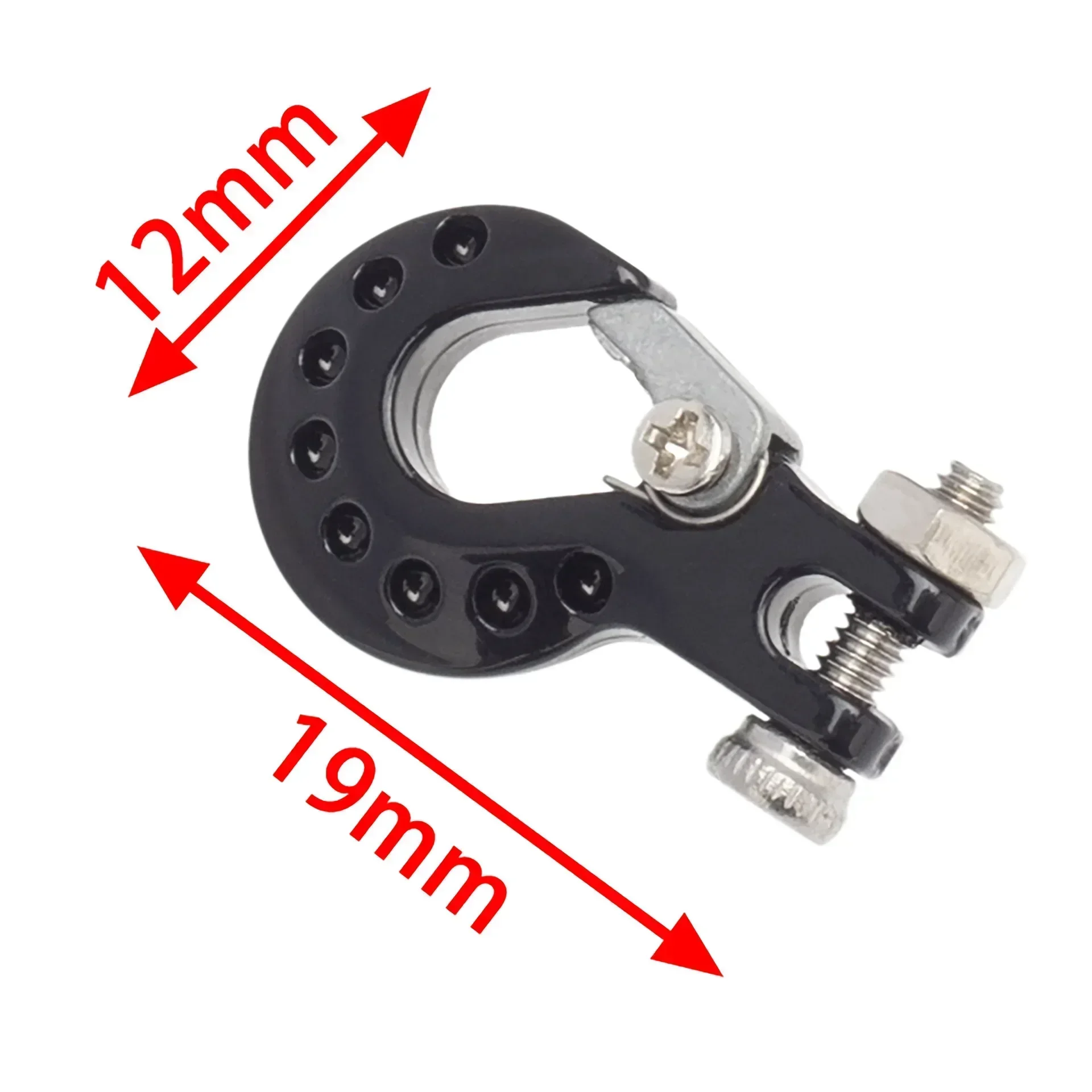 المعادن CNC مقطورة هوك ونش هوك مع مقطورة سلسلة الملحقات ل 1/10 RC سيارة محوري SCX10 TRX4 D90 Tamiya CC01 #6