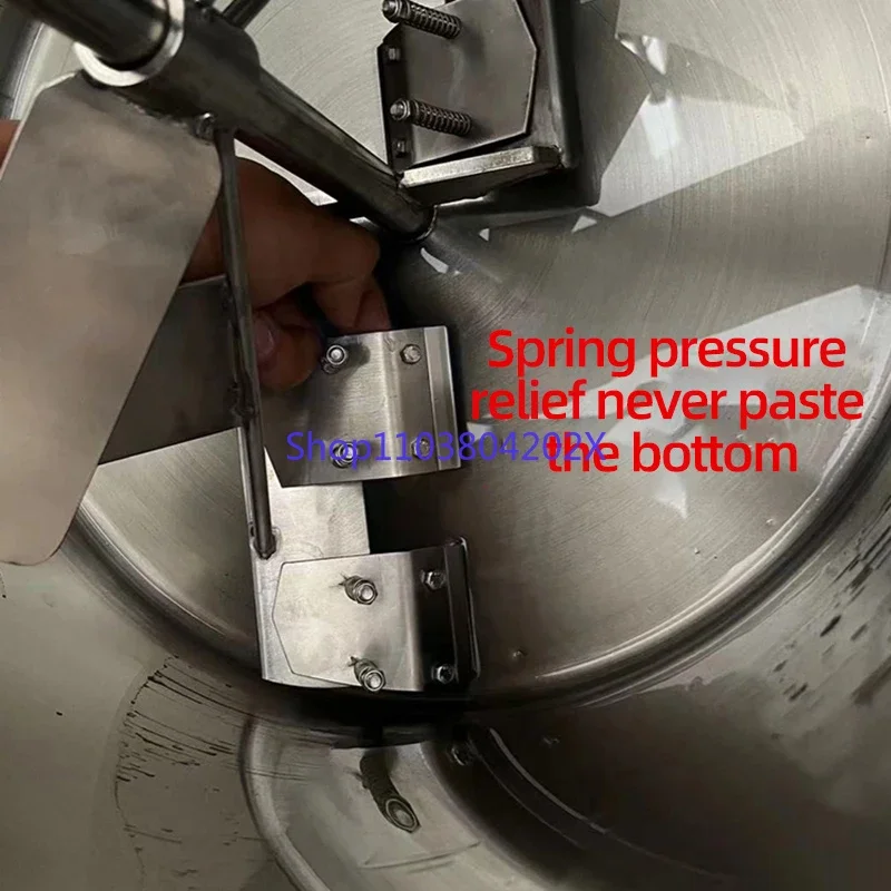 Small Mixer Jam Boiling Sauce Machine  Automatic Hot Pot Frying Machine Chili Sauce Deep Frying Filling And Stir Frying Machine