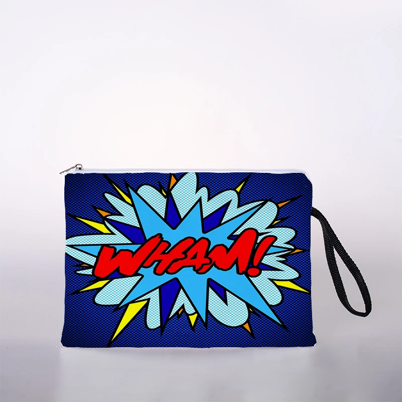 Beliebte Damen-Kosmetiktasche mit Pop-Print, niedlich, lässig, für Reisen, tragbare Aufbewahrung, Handtasche, Kosmetiktasche, Kulturbeutel