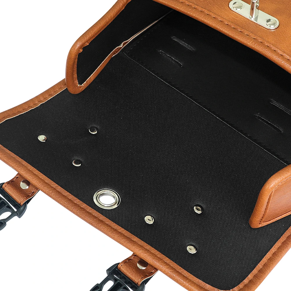 

For Indian Indian Scout Sixty Bobber For Honda Shadow Rebel For BMW R nineT Motorcycle Saddlebags Side Bag Luggage Black PU