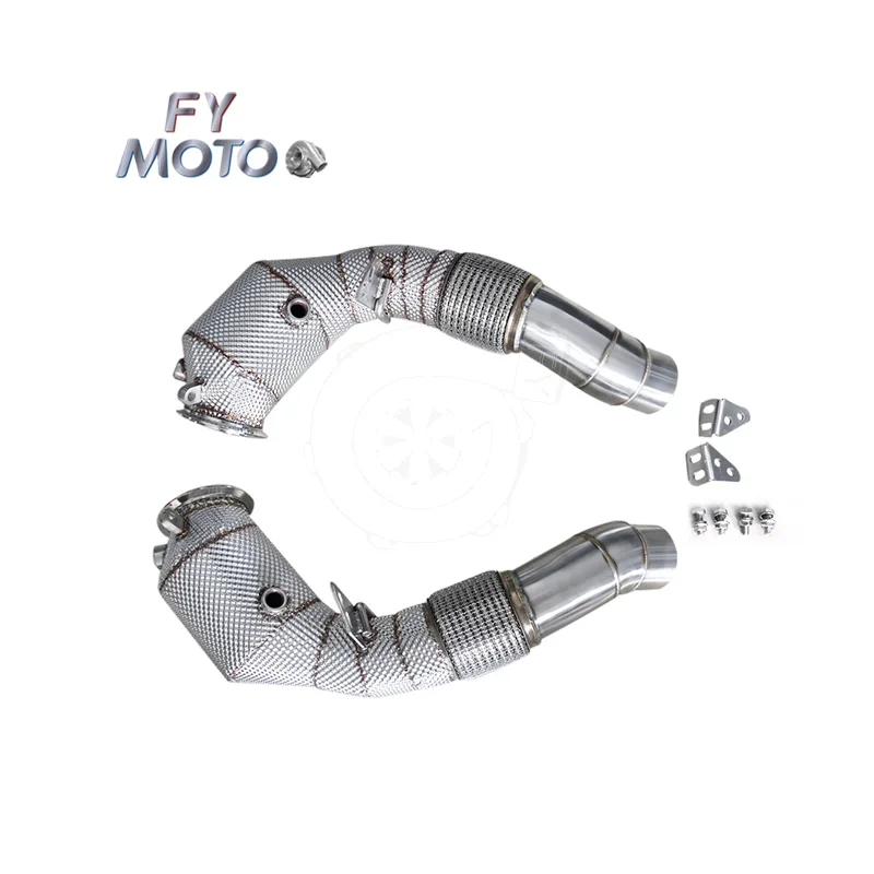 

20252025Exhaust Catted Downpipe for F10 M5 2012+ F13 M6 2012+ S63 Engine with Heat Shield