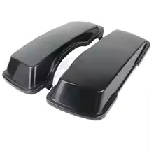 Motorcycle Black Upper Saddlebags Lids Saddle Bag Cover For Harley Touring Electra Glide road glide road king ultra 1994-2013