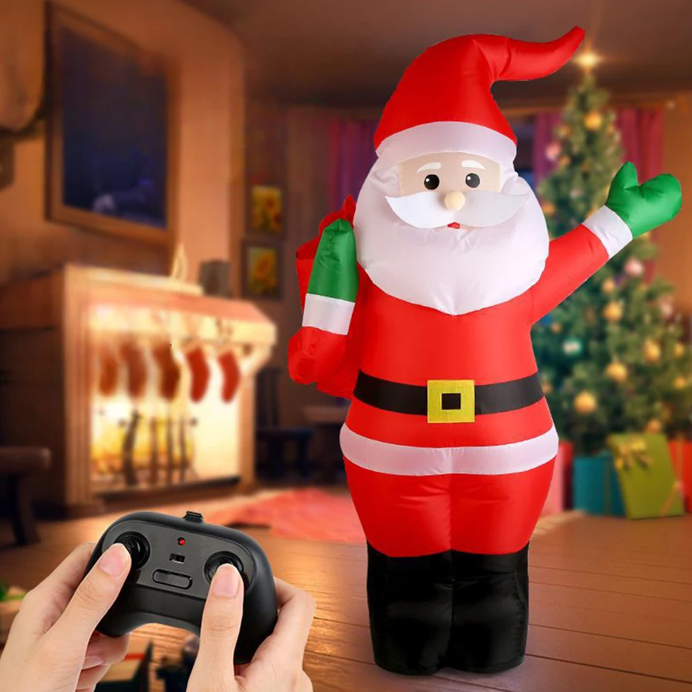 

2,4 ГГц пульт дистанционного управления надувной Рождественский Санта-Клаус Рождественский надувной Санта-Клаус RC Гигантский Санта-Клаус для рождественского декора