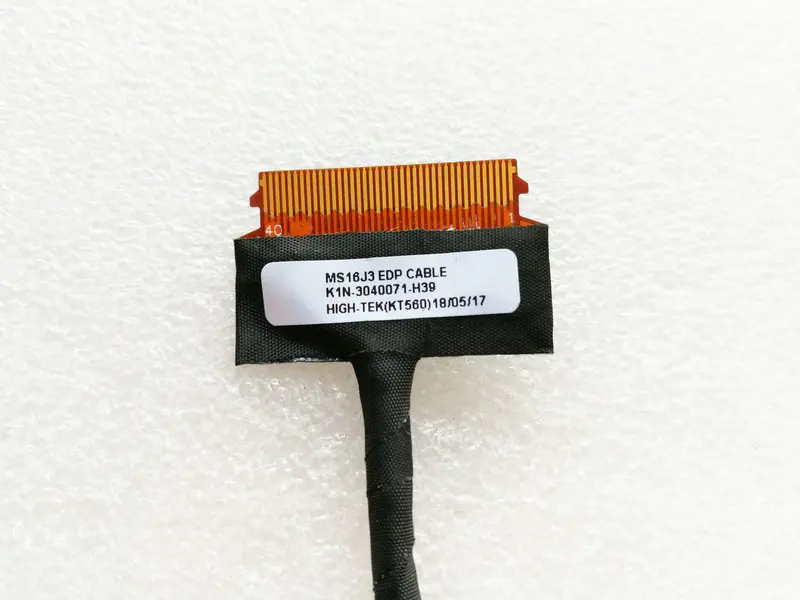 Nieuw Voor Msi Ms16j3 Gl 62M 7rd-223cn 7rd-058 Led Lcd Lvds Kabel K1N-3040071-H39 KIN-3040071-H39